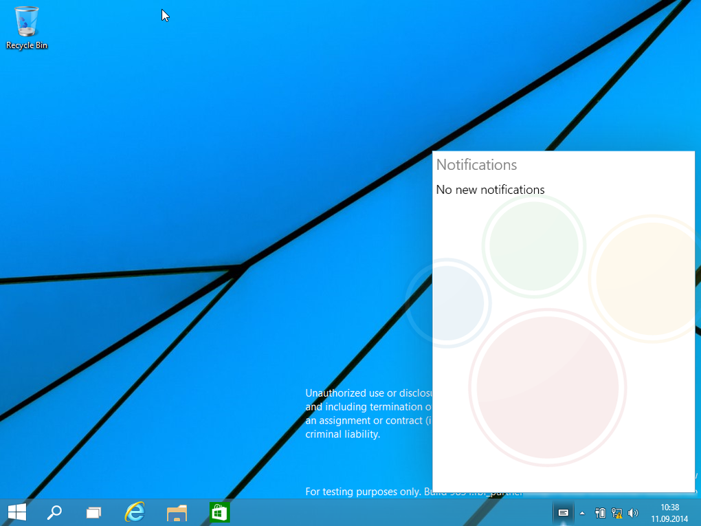 See the  leaked windows 9 User interface  screen shots