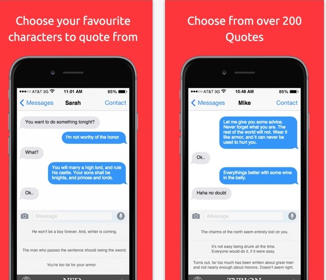 Anticipating Game of Thrones Season 6? Check Out the “Game of Quotes” App