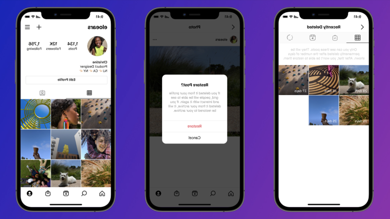 Instagram Launches A “Recently Deleted” Feature That Saves Data For Up To 30 Days