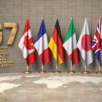 The Next G7 Summit Will Draft Methods For Developing Countries To Introduce The CBDC G7,Summit,Or,Meeting,Concept.,Row,From,Flags,Of,Members
