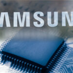 Tesla Awards Samsung $16.5B AI Chip Contract printed circuit. layout of tracks. processor