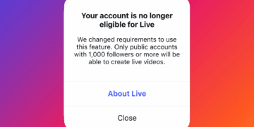 Instagram Bans Live Streaming for Users with Under 1,000 Followers