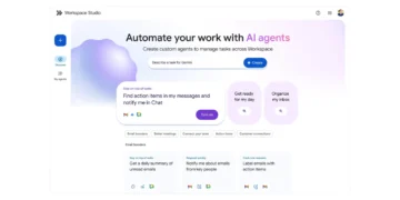 Google Launches Workspace Studio for AI Automation Agents