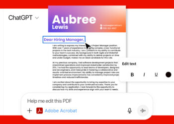 ChatGPT Adds Free Photo and PDF Editing via Adobe