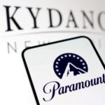 FILE PHOTO: Illustration shows Paramount Global and Skydance logos