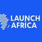LAUNCH+AFRICA+LOGO+ON+BLUE+BACKGROUND
